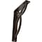Ekena Millwork Versailles Wrought Iron Bracket, (Single center brace), Antiqued Bronze 1 1/2"W x 5 1/2"D x 8"H BKTM01X05X08SVEABZ - alternate 1
